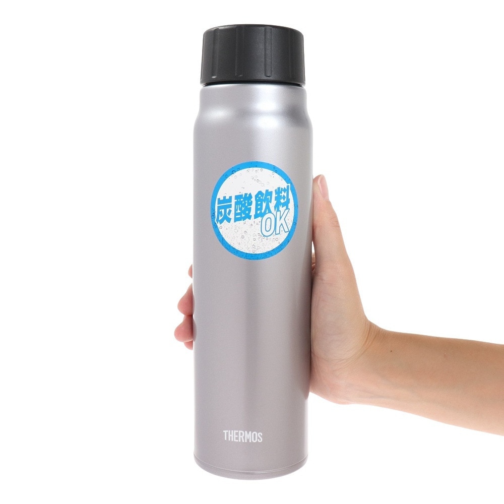 サーモス（THERMOS） 水筒 保冷炭酸飲料ボトル シルバー 0.53L FJK-500 SL 保冷 炭酸飲料対応 スポーツ飲料対応 丸洗い可 ステンレス 魔法びん構造