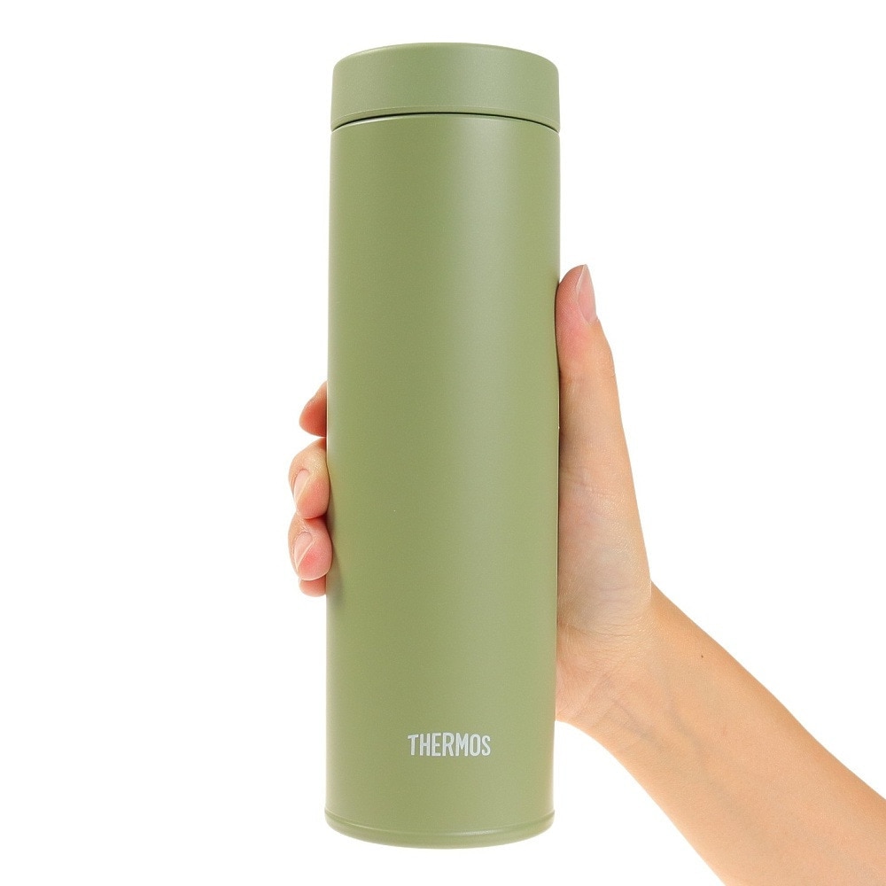 サーモス（THERMOS） 水筒 保温ボトル 真空断熱 ケータイマグ カーキ 0.48L JON-480 KKI 軽量 スポーツ飲料可 ステンレス 魔法びん構造 保温 保冷