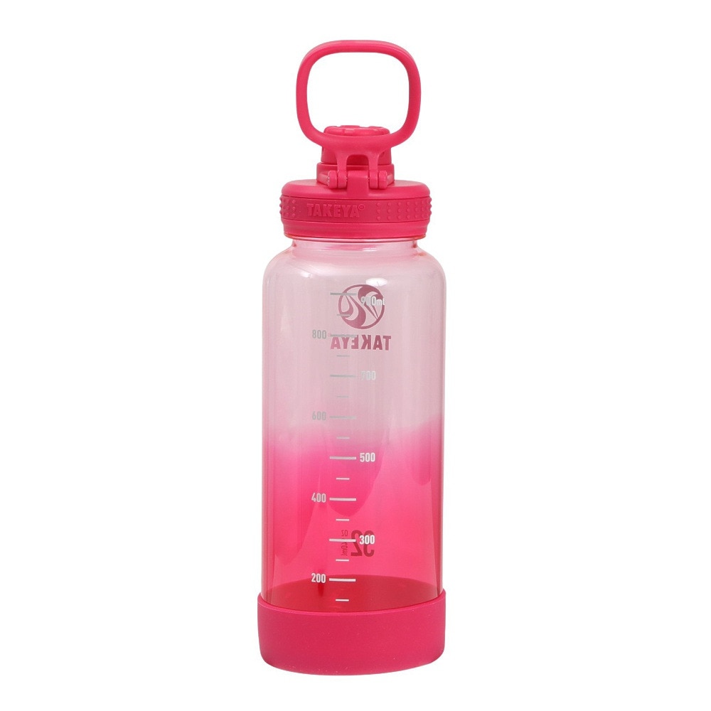 TAKEYA（TAKEYA） 水筒 デュラブルボトルグラデーション 940ml 503726 トロピカルピンク スポーツ 運動 マイボトル オフィス 目盛り付き 持ち手付き 大容量