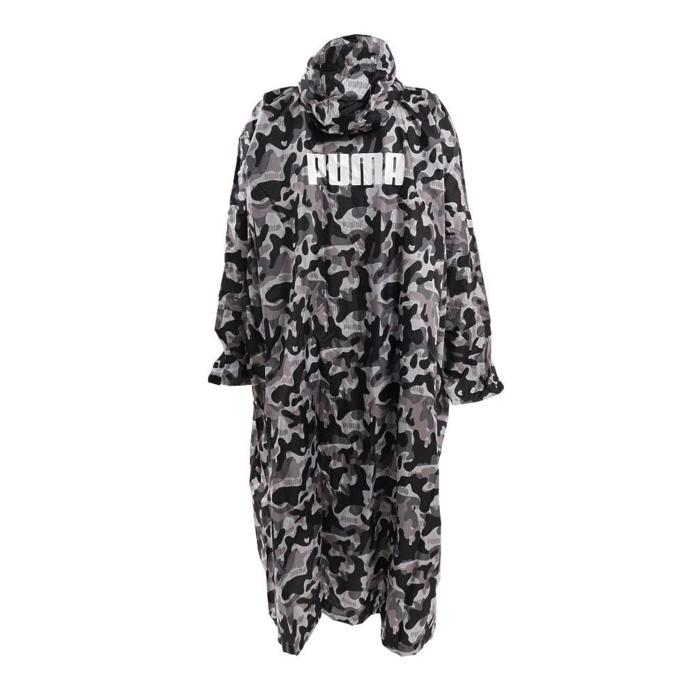 プーマ（PUMA）（メンズ、レディース）大人用 迷彩 レインポンチョ L-LL PBU34PC L-LL BK