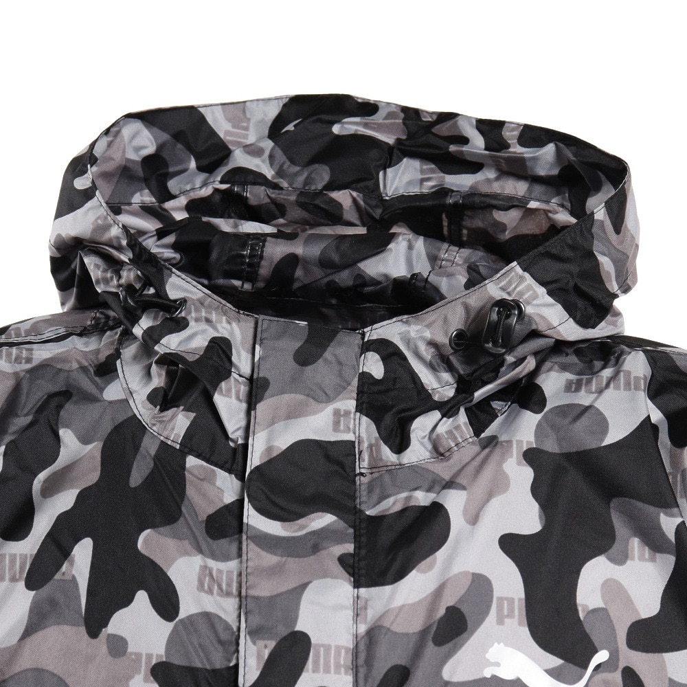 プーマ（PUMA）（メンズ、レディース）大人用 迷彩 レインポンチョ L-LL PBU34PC L-LL BK