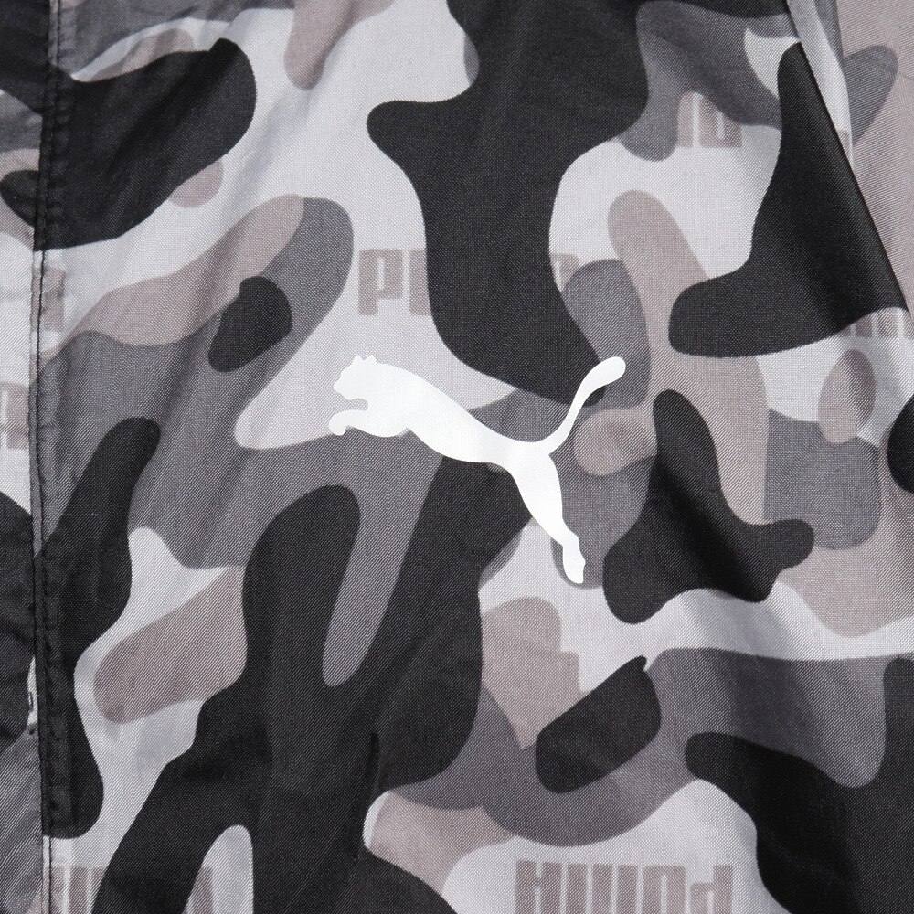 プーマ（PUMA）（メンズ、レディース）大人用 迷彩 レインポンチョ L-LL PBU34PC L-LL BK