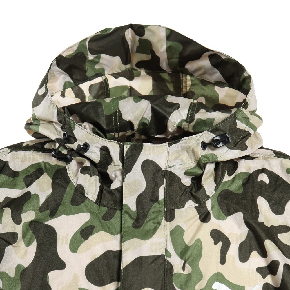 プーマ（PUMA）（メンズ、レディース）大人用 迷彩 レインポンチョ L-LL PBU34PC L-LL KH