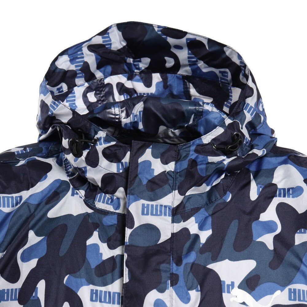 プーマ（PUMA）（メンズ、レディース）大人用 迷彩 レインポンチョ L-LL PBU34PC L-LL NV