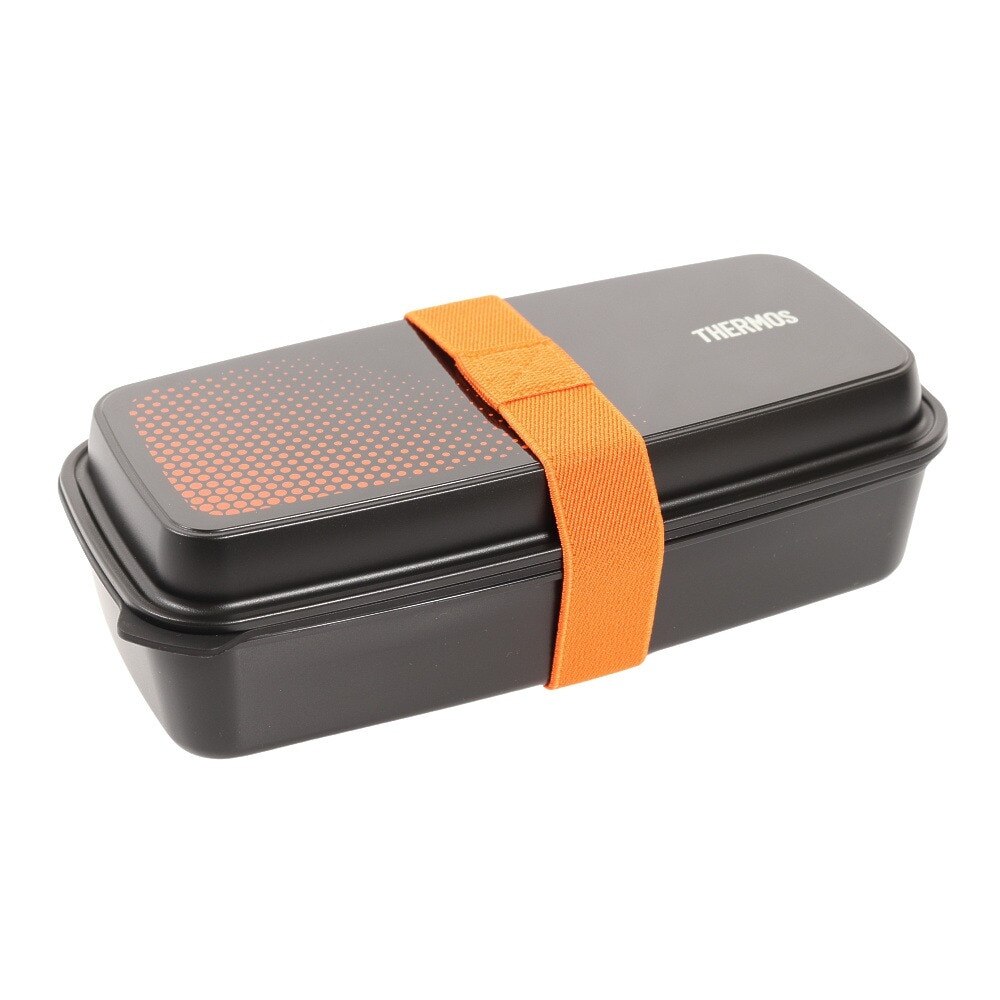 サーモス（THERMOS） ランチボックス 600ml DJO-600 BKOR 1段弁当 食洗器対応 電子レンジ対応 弁当箱 ベルト付き 仕切り 箸付き 保冷力 オフィス