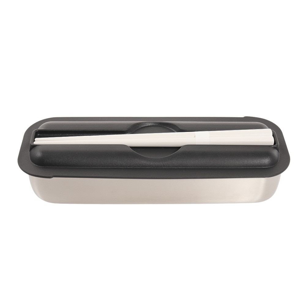 サーモス（THERMOS） ランチボックス DSD-1104W L-BK 食洗器対応 弁当箱 ベルト付き 箸付き ステンレス 保冷ケース 2段弁当  コンパクト