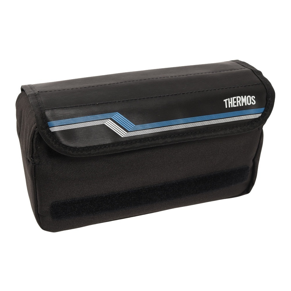 サーモス（THERMOS） ランチボックス DSD-1104W L-BK 食洗器対応 弁当箱 ベルト付き 箸付き ステンレス 保冷ケース 2段弁当  コンパクト
