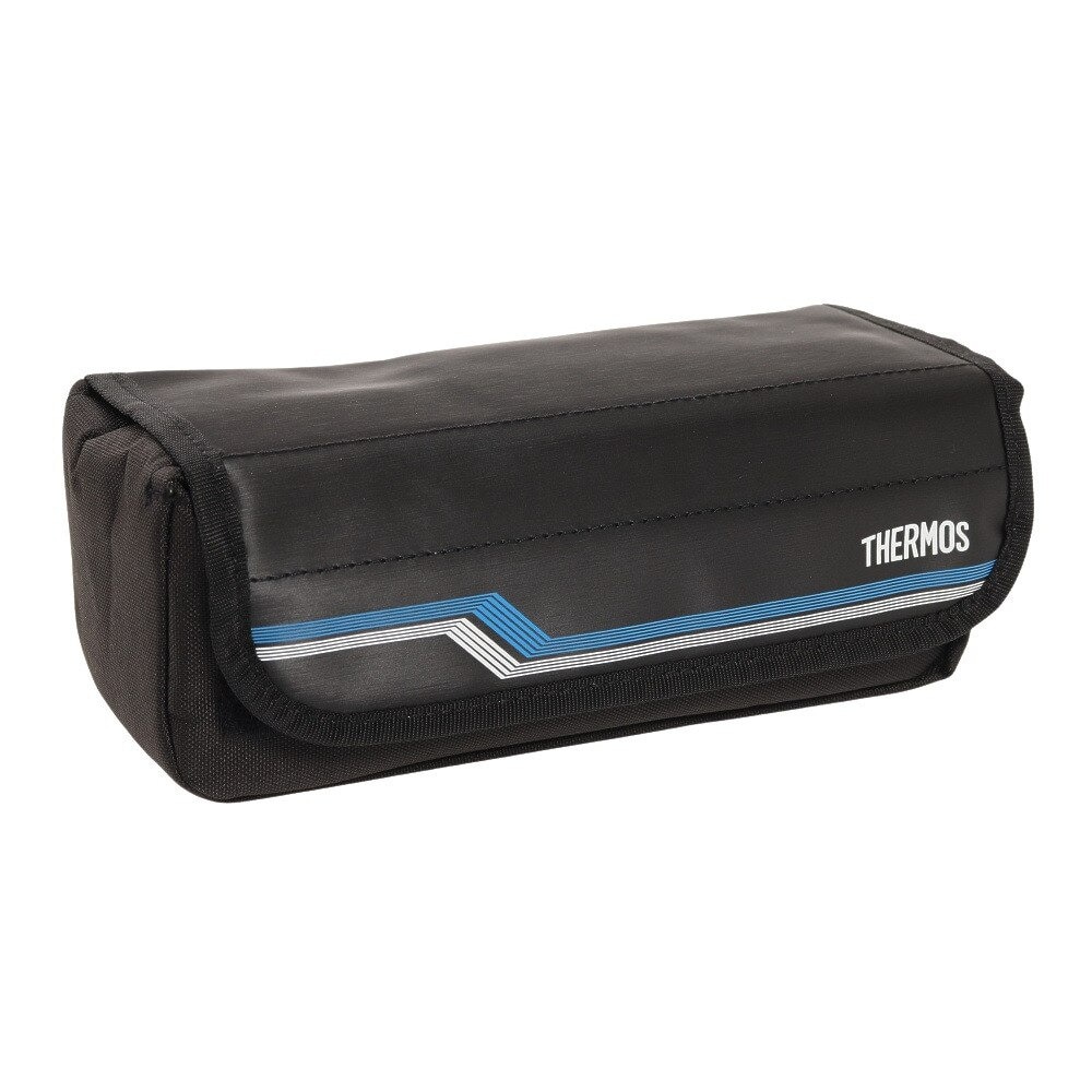 サーモス（THERMOS） ランチボックス DSD-1104W L-BK 食洗器対応 弁当箱 ベルト付き 箸付き ステンレス 保冷ケース 2段弁当  コンパクト