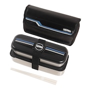 ランチボックス DSD-1104W L-BK 食洗器対応 弁当箱 ベルト付き 箸付き ステンレス 保冷ケース 2段弁当  コンパクト