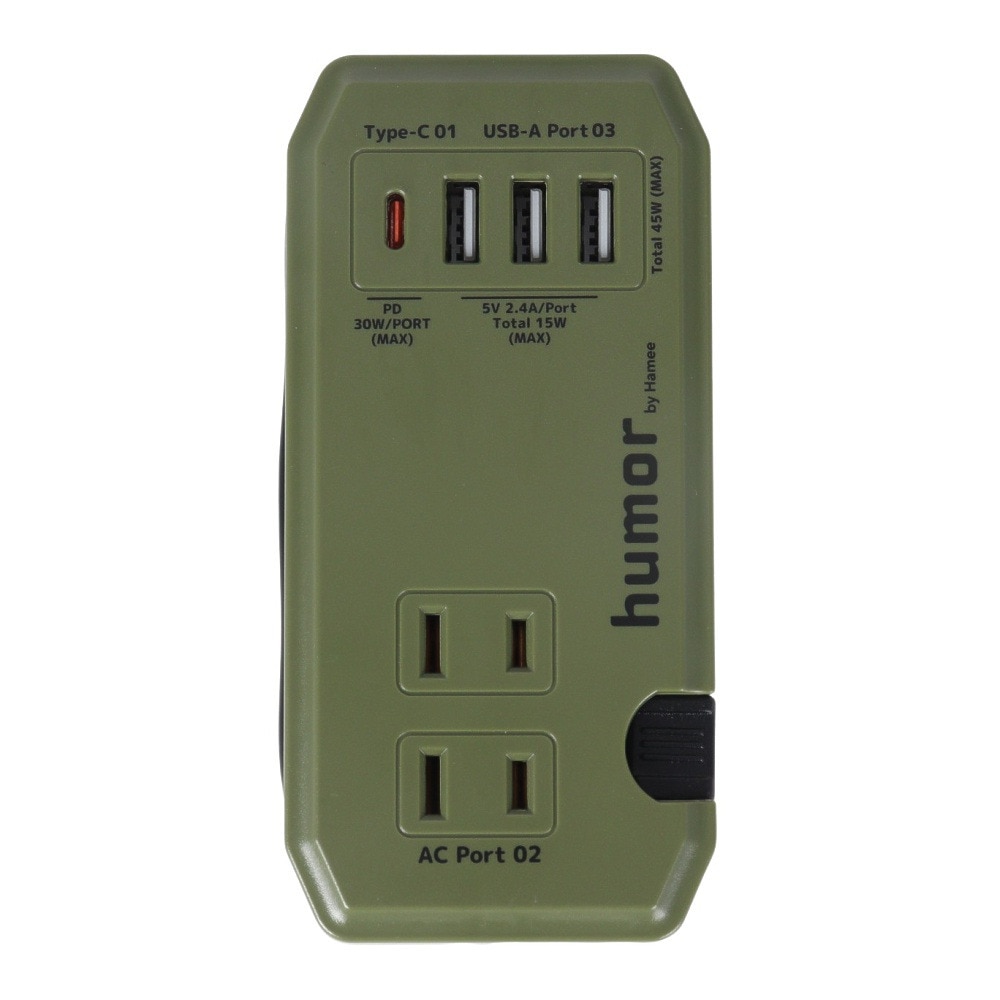 Hamee コンパクト 複数充電 スタンド handy Plus AC PD30W対応 USB タップ 669-922958 ＦＦ 30 雑貨