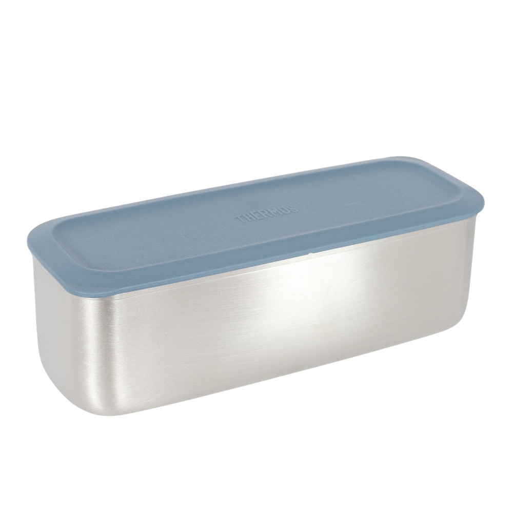 サーモス（THERMOS）（メンズ、レディース、キッズ）弁当箱 フレッシュランチボックス 青 DSA-605W GNV 二段 スリム ステンレス 耐熱 保冷 食洗器対応