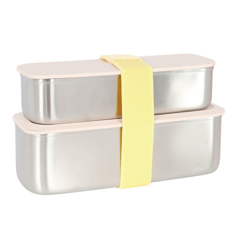 サーモス（THERMOS）（メンズ、レディース、キッズ）弁当箱 フレッシュランチボックス ピンク DSA-605W Y-P 二段 スリム ステンレス 耐熱 保冷 食洗器対応