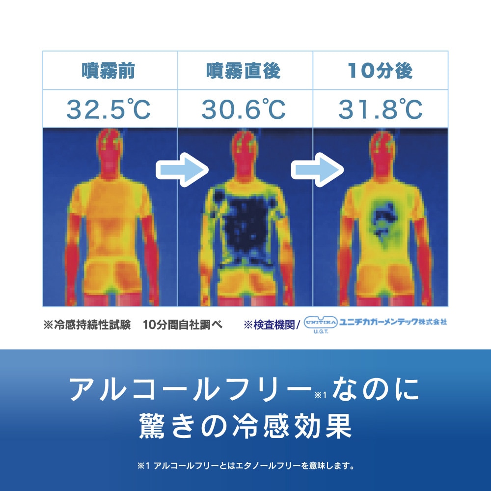 フリーズテック（FREEZE TECH）（メンズ、レディース、キッズ）衣類用冷感ミスト 300ml 6525008 リフレッシュミントの香り アルコールフリー ひんやり クール
