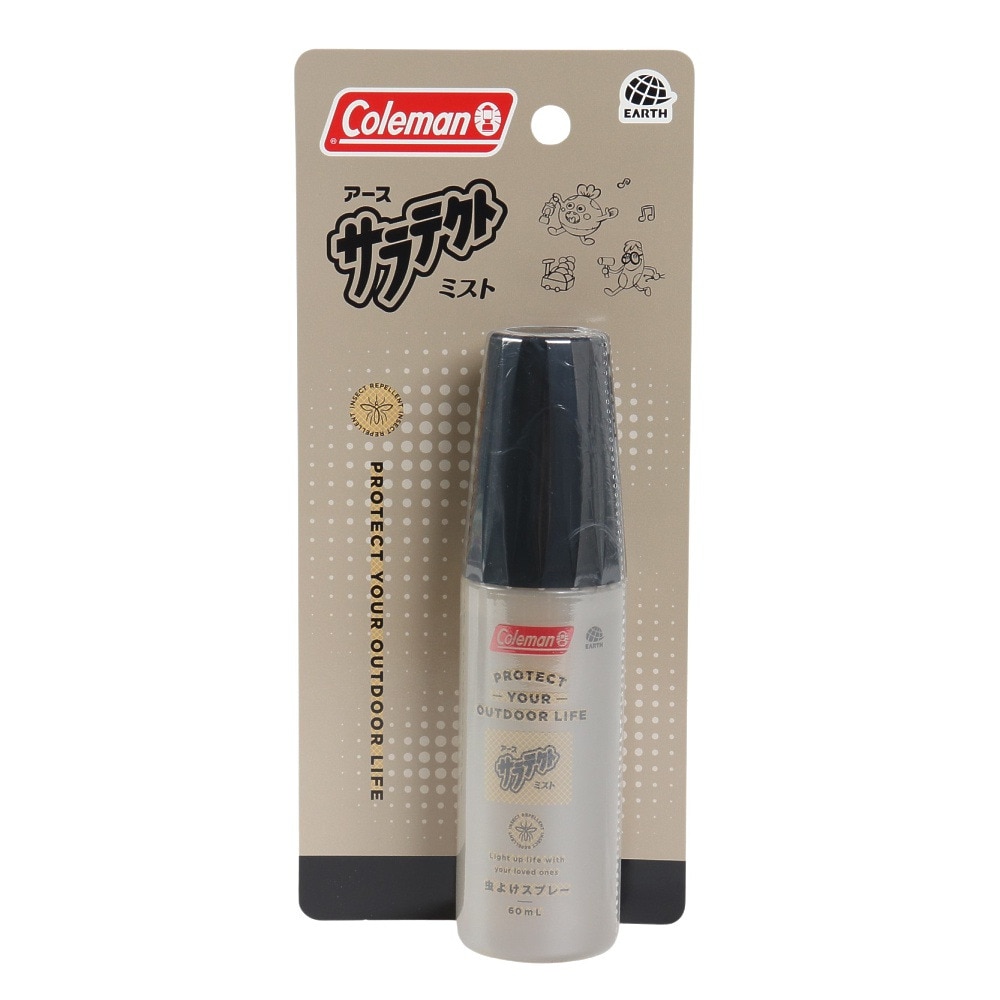 アース製薬（Earth Chemical ）（メンズ、レディース）虫よけ サラテクトミスト 60ml コールマン コラボ ロングキープ 長持ち コンパクト ミストタイプ