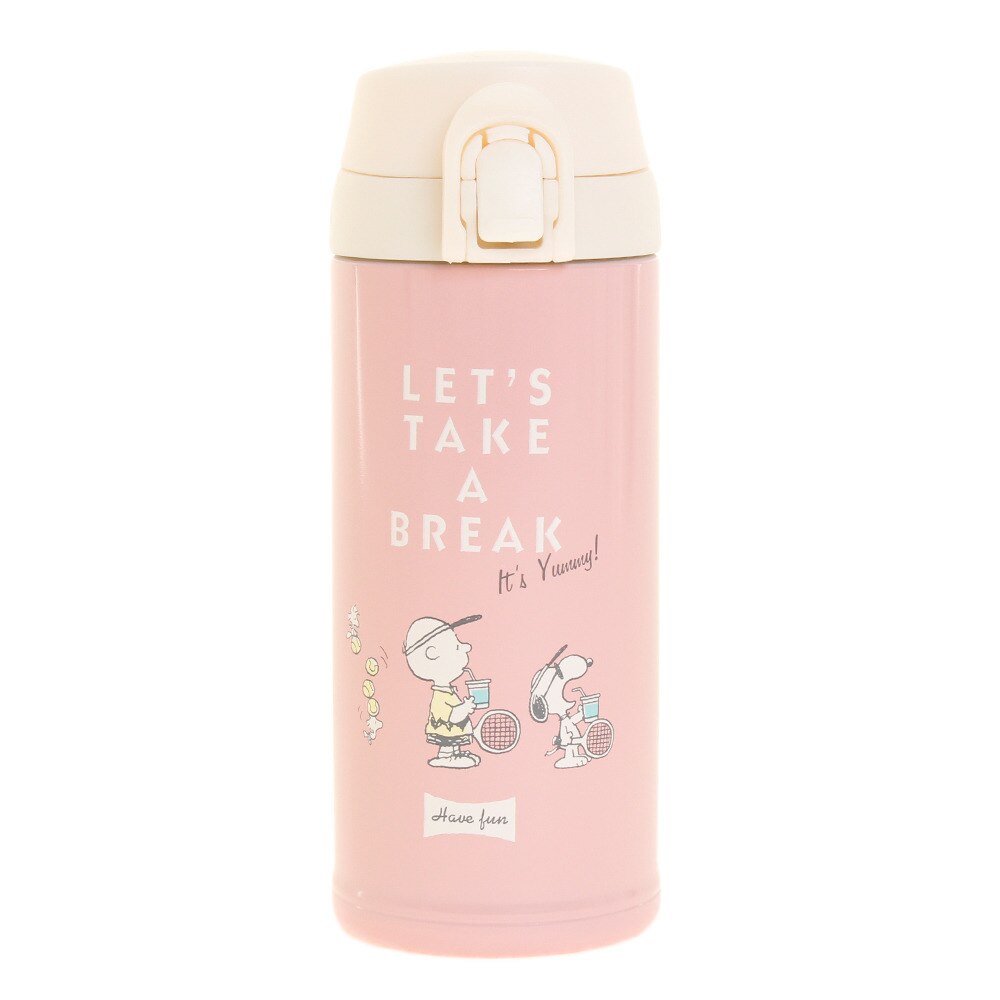  【多少の傷汚れありの為大奉仕】ワンプッシュボトル 350ml スヌーピーテニス KJ20925