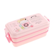 すみっコぐらし（Sumikkogurashi）（レディース、キッズ）ホーロー風ふわっと2段ランチボックス すみっコぐらし・ドリンク KY81901