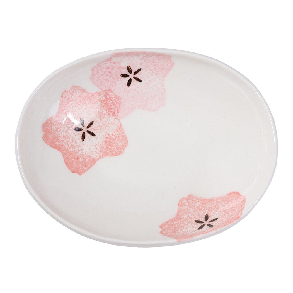  桜咲く 楕円皿 小 0013SKS041