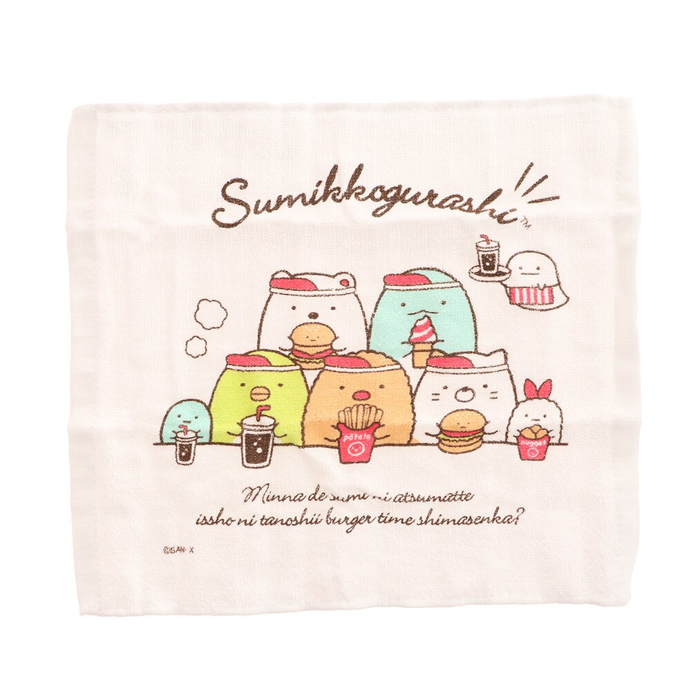 すみっコぐらし（Sumikkogurashi）（レディース、キッズ）おしぼりセット すみっコぐらし・ハンバーガー CM20401