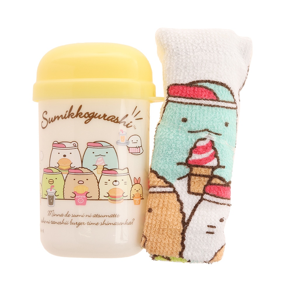 すみっコぐらし（Sumikkogurashi）（レディース、キッズ）おしぼりセット すみっコぐらし・ハンバーガー CM20401