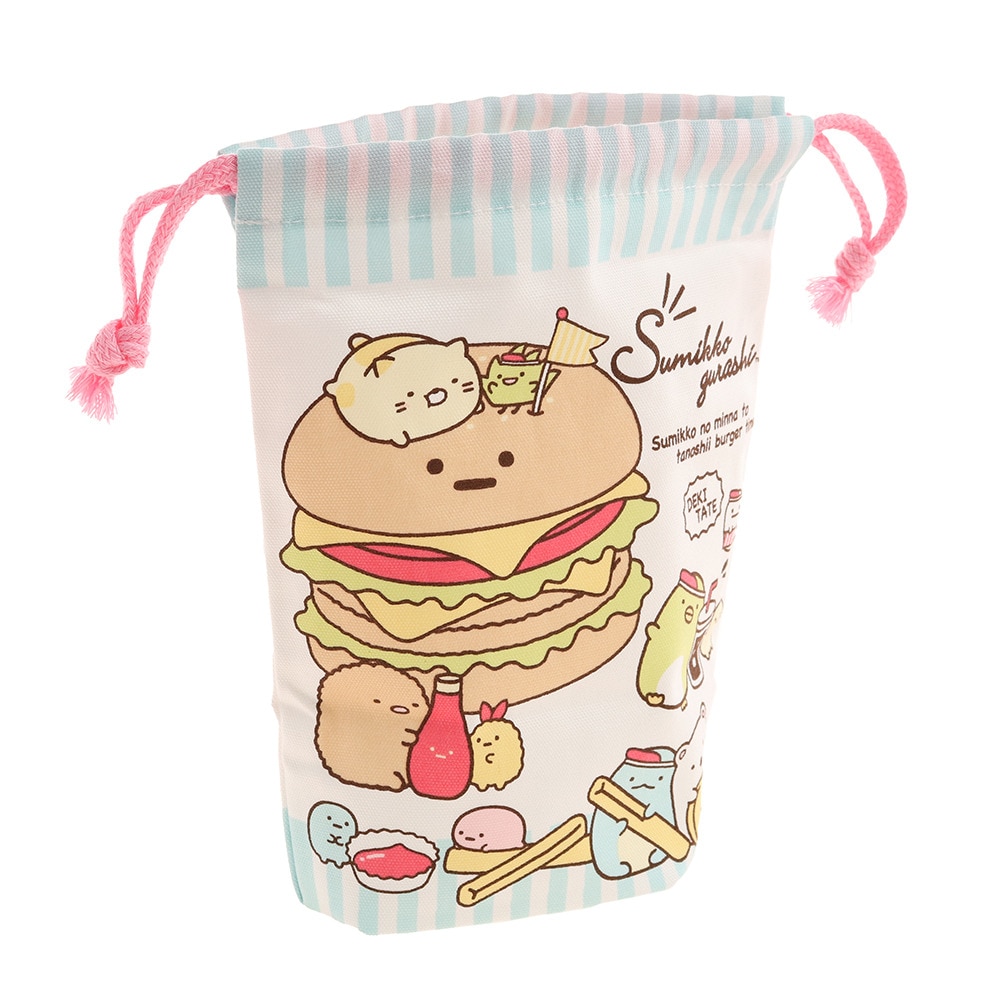 すみっコぐらし（Sumikkogurashi）（レディース、キッズ）コップ巾着 すみっコぐらし・ハンバーガー CU75701