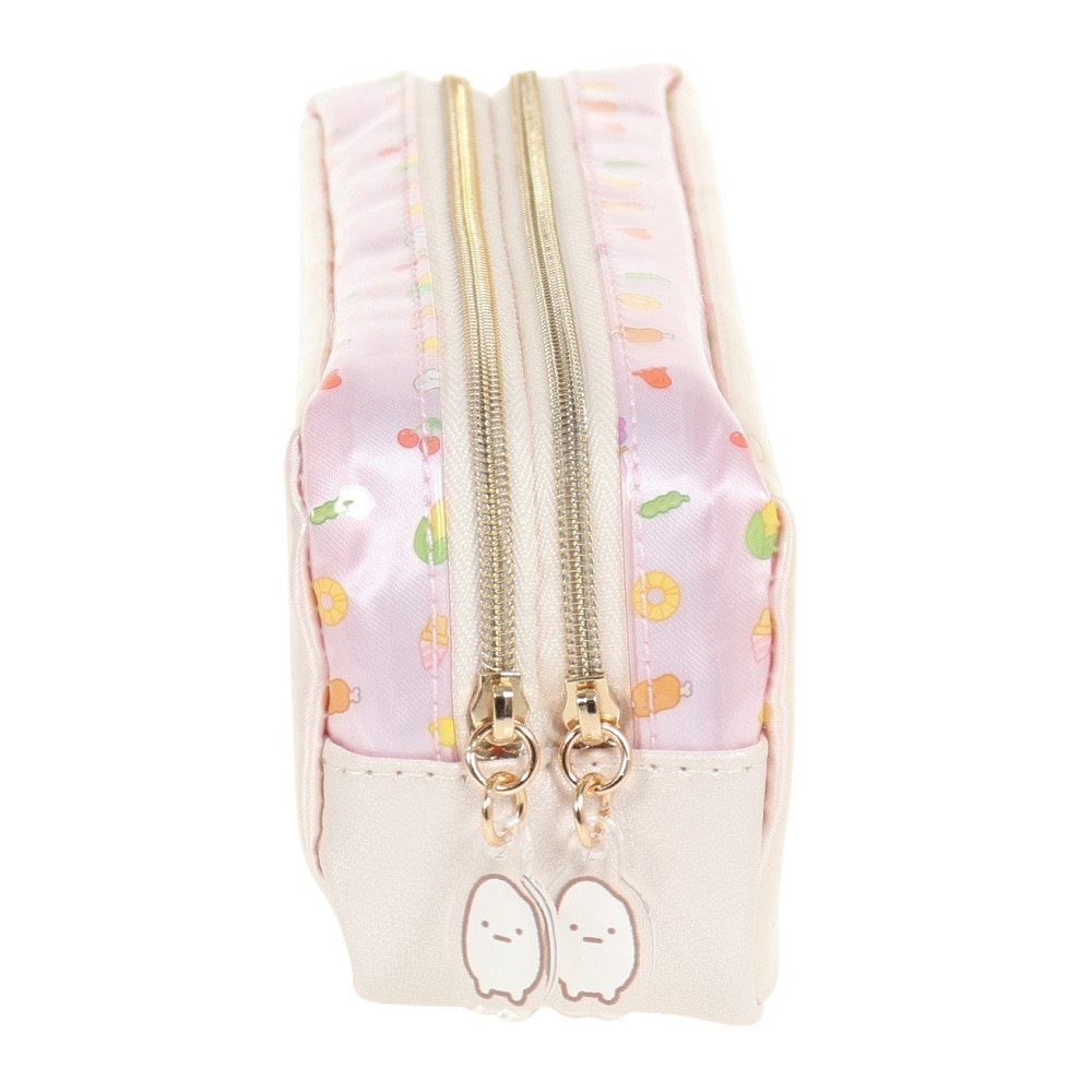 すみっコぐらし（Sumikkogurashi）（メンズ、レディース、キッズ）ようこそ!たべものおうこく ツインファスナーペンポーチ PT10401