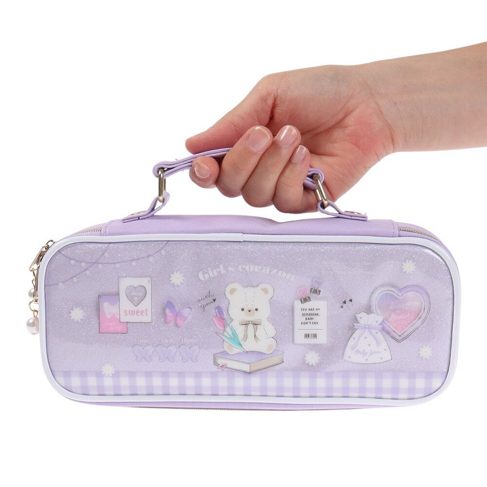 クーリア（Q-Lia）（キッズ）ガールズコラゾン ステーショナリーペンポーチ シロクマ 64191