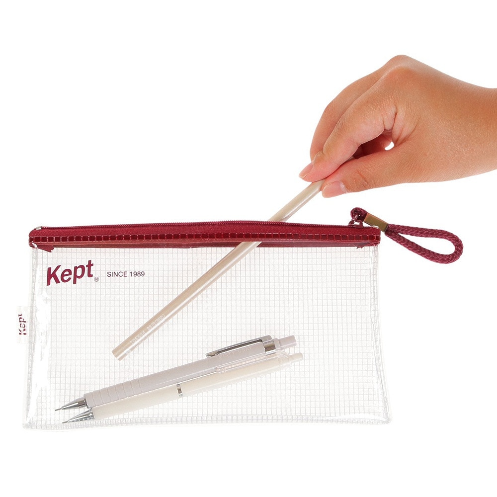 Raymay Kept Clear Pencil Case - White