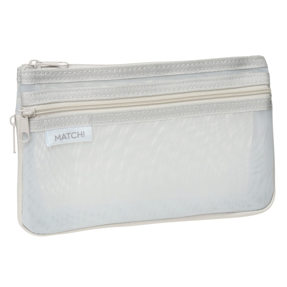 サンスター文具（メンズ、レディース、キッズ）メッシュケース MATCH(マッチ) S2132800 グレー