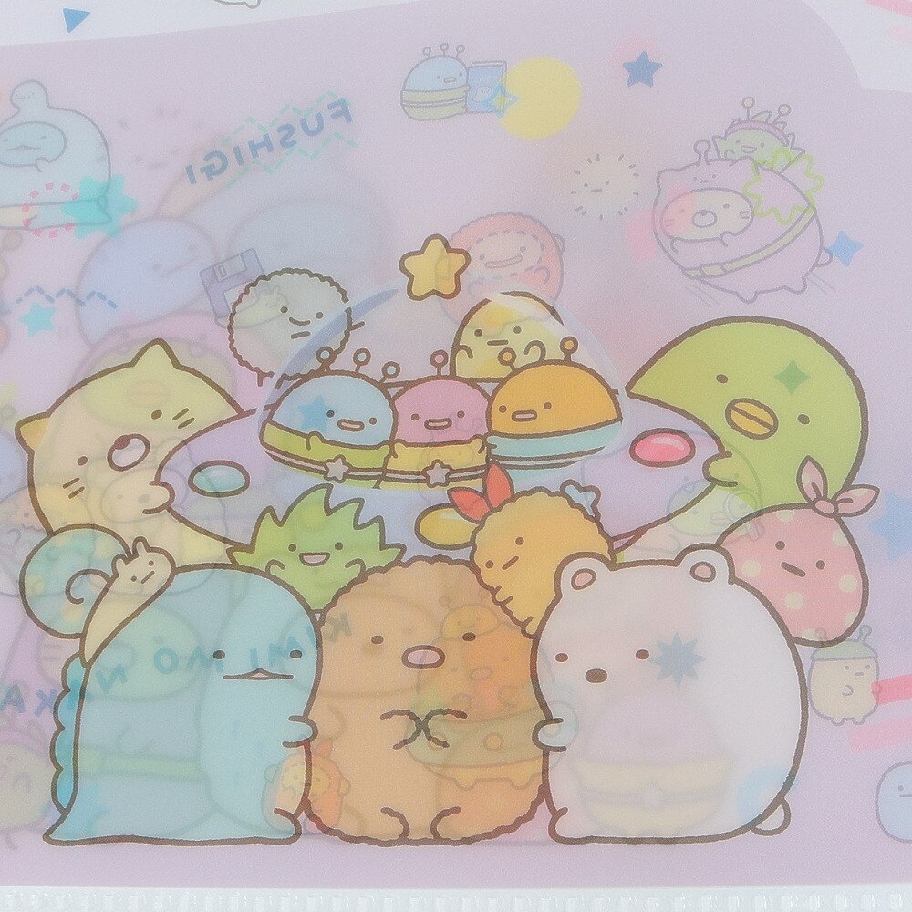 すみっコぐらし（Sumikkogurashi）（メンズ、レディース、キッズ）ポケット付クリアホルダー ふしぎなおともだち・B FA08904