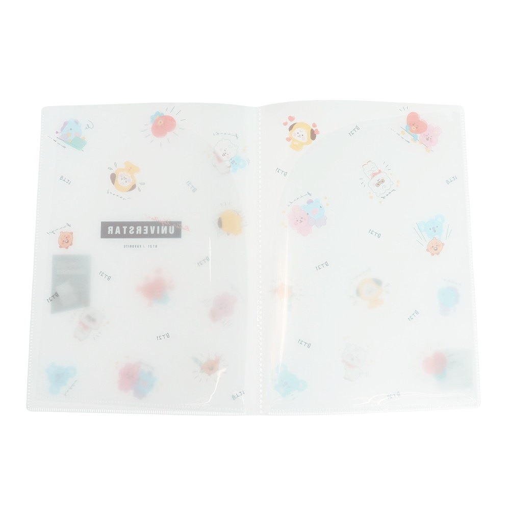 その他ブランド（OTHER BRAND）（キッズ）BT21 ポケット付き ハードクリアファイル ラクガキ KJ 206212