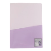 (キッズ)Pastel Color 外ポケット付きハードファイル パープル CR 107742