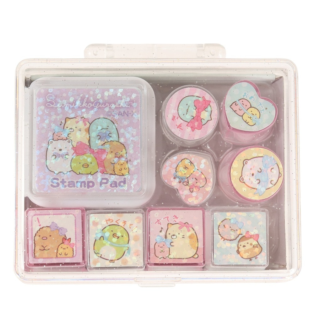 すみっコぐらし（Sumikkogurashi）（キッズ）スタンプセット ミニ リボン FT67103