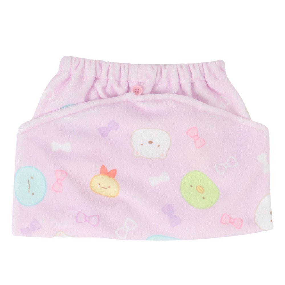 すみっコぐらし（Sumikkogurashi）（キッズ）タオル ふわふわキャップタオル ピンク CM42101 タオルキャップ キャラクター キッズタオル お風呂 シャワー