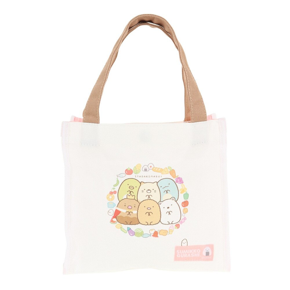 すみっコぐらし（Sumikkogurashi）（メンズ、レディース、キッズ）ようこそ! たべものおうこく ミニトートバッグ CA36401