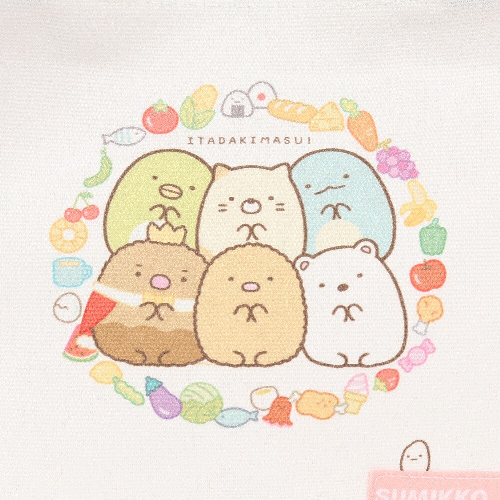 すみっコぐらし（Sumikkogurashi）（メンズ、レディース、キッズ）ようこそ! たべものおうこく ミニトートバッグ CA36401