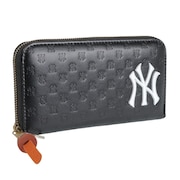 (メンズ、キッズ)MLB 長財布 ニューヨークヤンキース ロゴ型押し YK-1406P-02