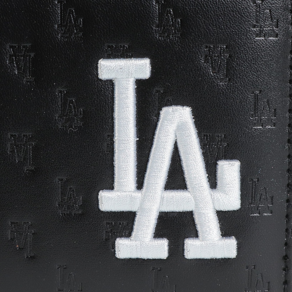 イーカム（メンズ、キッズ）MLB 長財布 ロサンゼルスドジャース ロゴ型押し LA-1406P-02BK