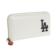 イーカム（メンズ、キッズ）MLB 長財布 ロサンゼルスドジャース ロゴ型押し LA-1406P-02WH