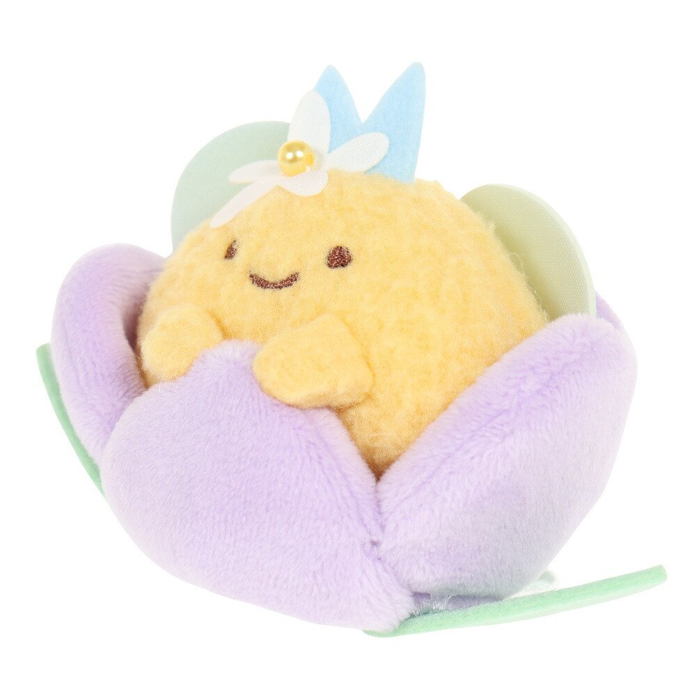 すみっコぐらし（Sumikkogurashi）（メンズ、レディース、キッズ）ぶらさげぬいぐるみ ざっそうとようせいのお花畑・あじふらいのしっぽ MO06101