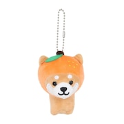 (メンズ、レディース、キッズ)旅するマメしば キーホルダー みかん TMR001 柴犬  グッズ ボールチェーン ストラップ ぬいぐるみ