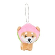 (メンズ、レディース、キッズ)旅するマメしば キーホルダー もも TMR001 柴犬  グッズ ボールチェーン ストラップ ぬいぐるみ