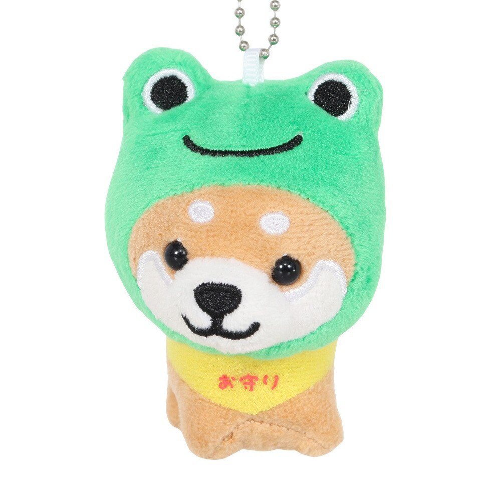 ミナミ（Minami）（メンズ、レディース、キッズ）旅するマメしば キーホルダー 無事カエル TMR003 柴犬  グッズ ストラップ ぬいぐるみ 