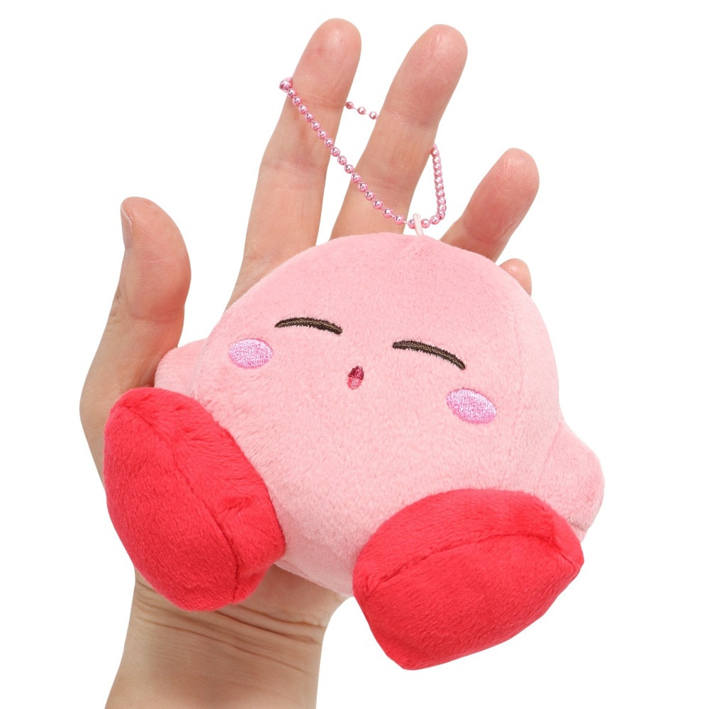 星のカービィ（キッズ）ぬいぐるみ付きキーホルダー 星のカービィー マスコット すやすや KPM5