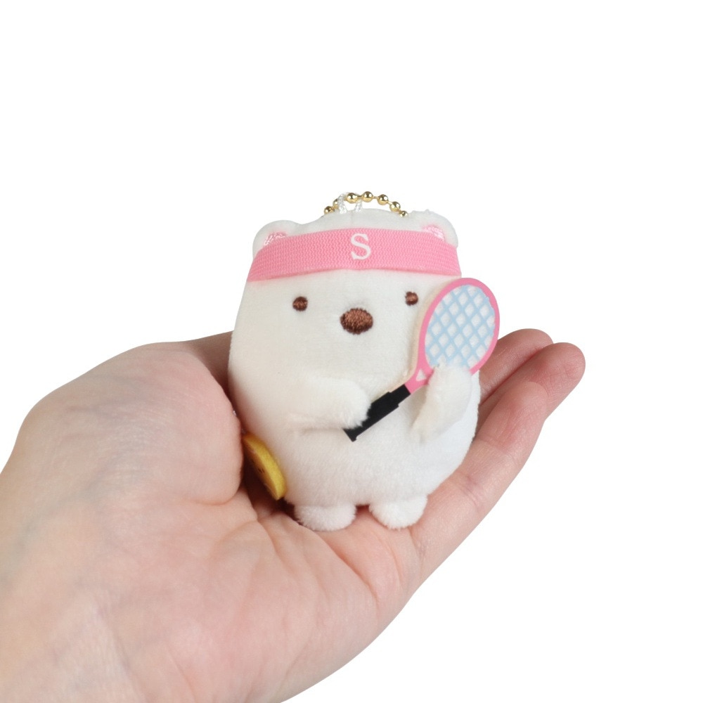 すみっコぐらし（Sumikkogurashi）（メンズ、レディース、キッズ）ぶらさげぬいぐるみ テニス しろくま MV43601