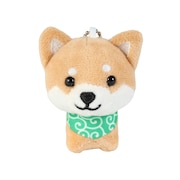 (メンズ、レディース、キッズ)ぬいぐるみ マメしばボールチェーン 茶 TMR001 BR