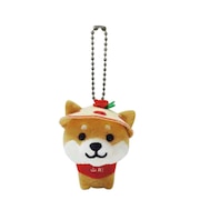 (キッズ)ぬいぐるみマメしば ボールチェーン 花笠 TMR008 マスコット キーホルダー