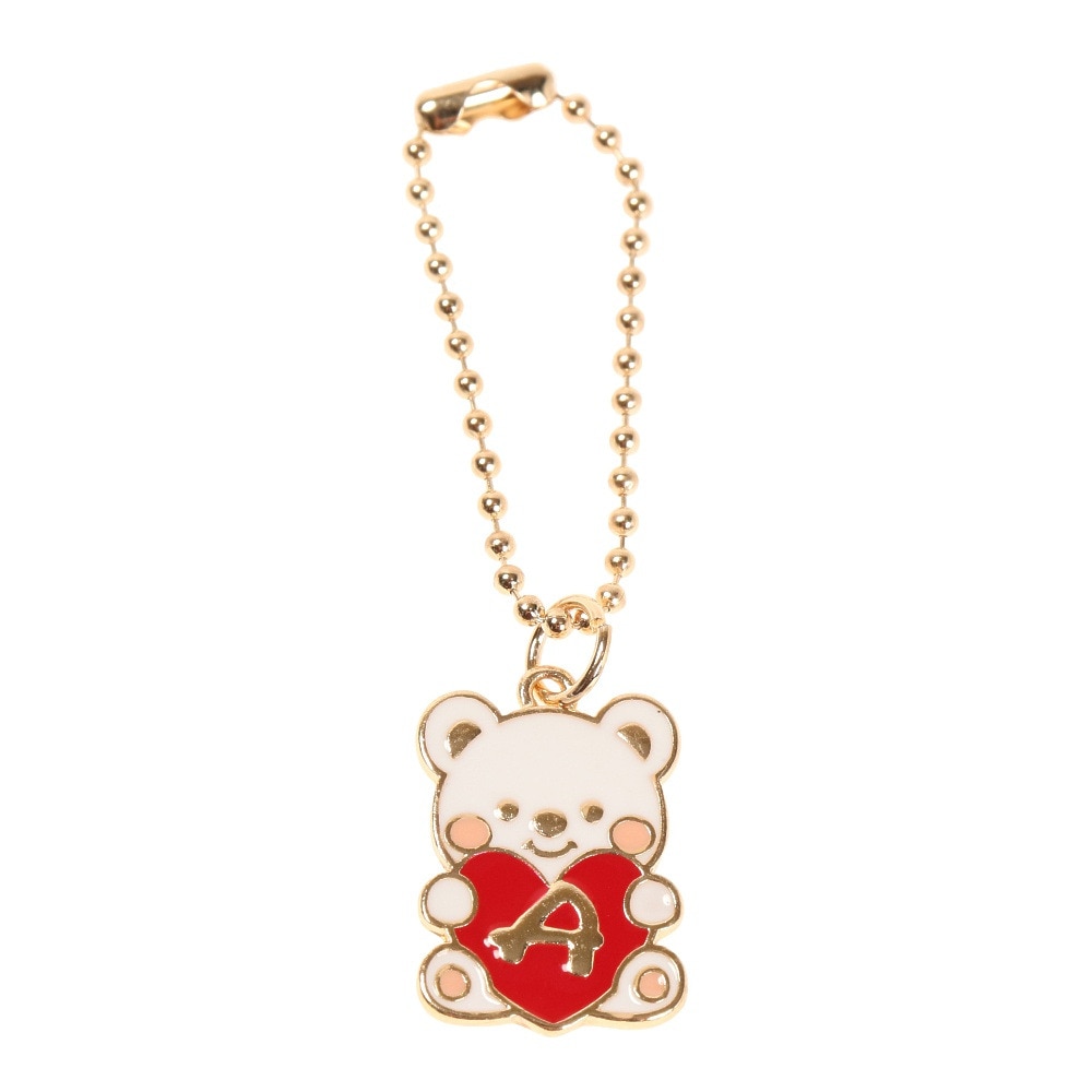 ミナミ（Minami）（レディース、キッズ）メタルベアイニシャル レッド A HK007 RD A