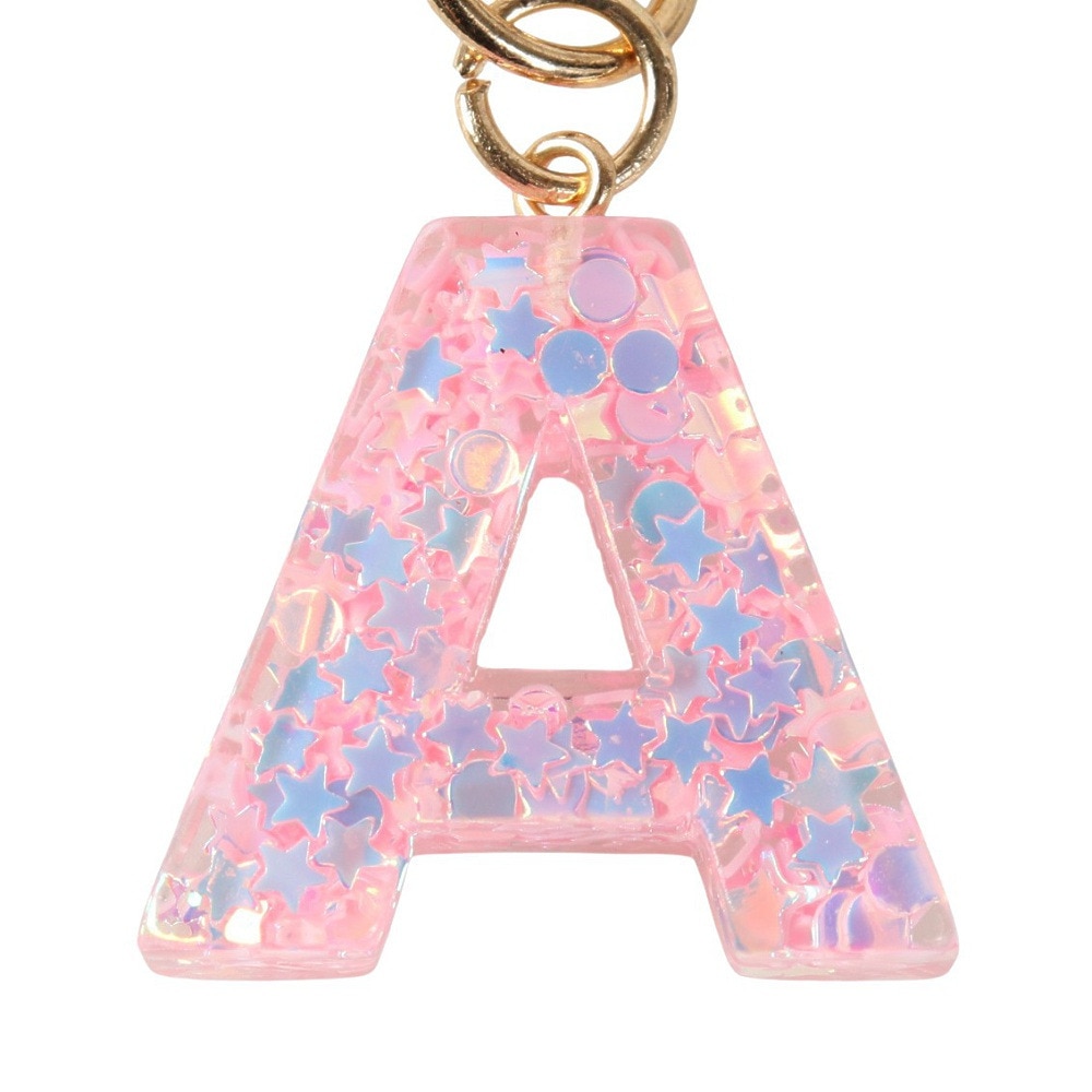 ミナミ（Minami）（メンズ、レディース、キッズ）ミニ イニシャル キーホルダー A IS050 PK A