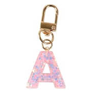 (メンズ、レディース、キッズ)ミニ イニシャル キーホルダー A IS050 PK A
