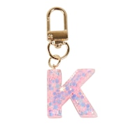 (キッズ)ミニ イニシャル キーホルダー K IS050 PK K